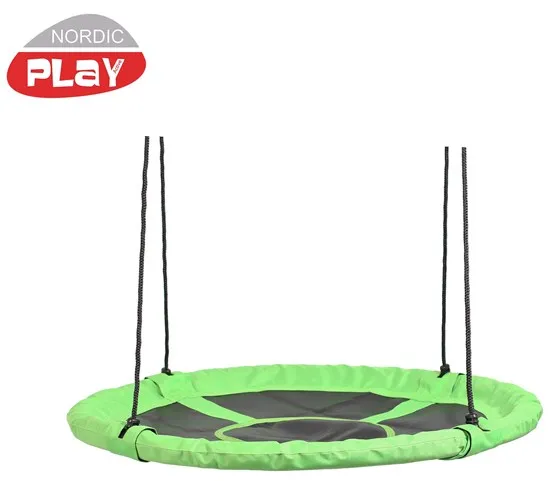 Nordic Play Runder Schaukel grün/schwarz